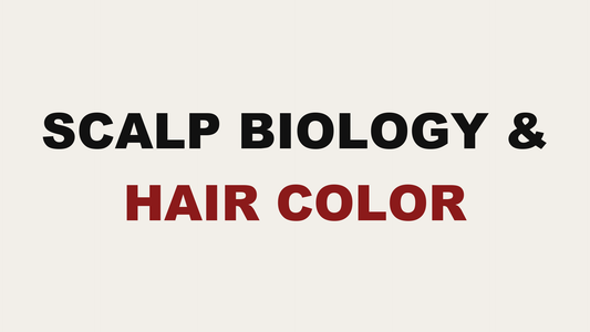 Blog header image reading Scalp Biology & Hair Color by MAK Salon in Eastchester, NY