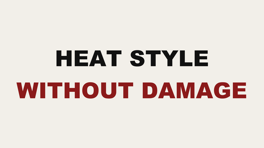 Blog header image reading Heat Style Without Damage by MAK Salon in Eastchester, NY