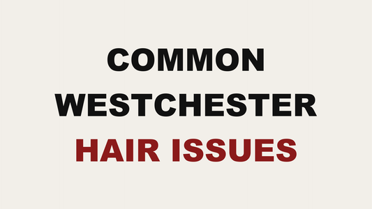 Blog header image reading Common Westchester Hair Issues by MAK Salon in Eastchester, NY