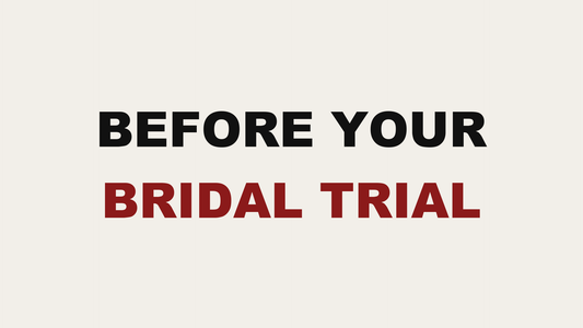 Blog header image reading Before Your Bridal Trial by MAK Salon in Eastchester, NY