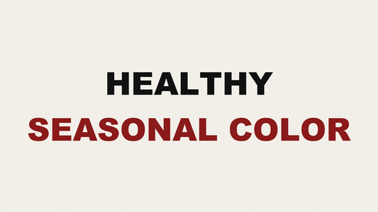 Blog header image reading Healthy Seasonal Color by MAK Salon in Eastchester, NY