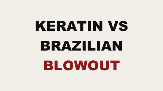 Blog header image reading Keratin vs Brazilian Blowout by MAK Salon in Eastchester, NY
