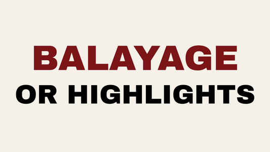 Blog header image with text reading Balayage vs Highlights: What Westchester Clients Actually Need to Know from Maksalon inc.
