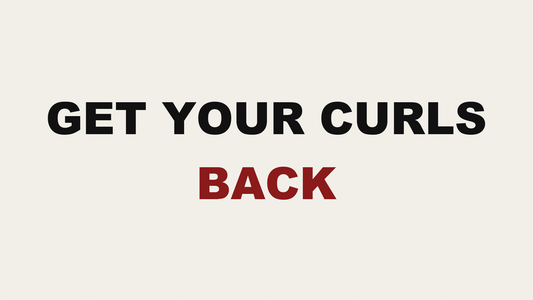 Blog header image reading Get Your Curls Back by MAK Salon in Eastchester, NY