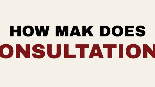 Blog header image reading How Consultations Work at MAK Salon: What Happens Before We Touch Your Hair for Maksalon inc.