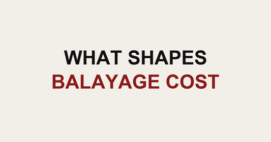 What shapes balayage cost guide card from MAK Salon