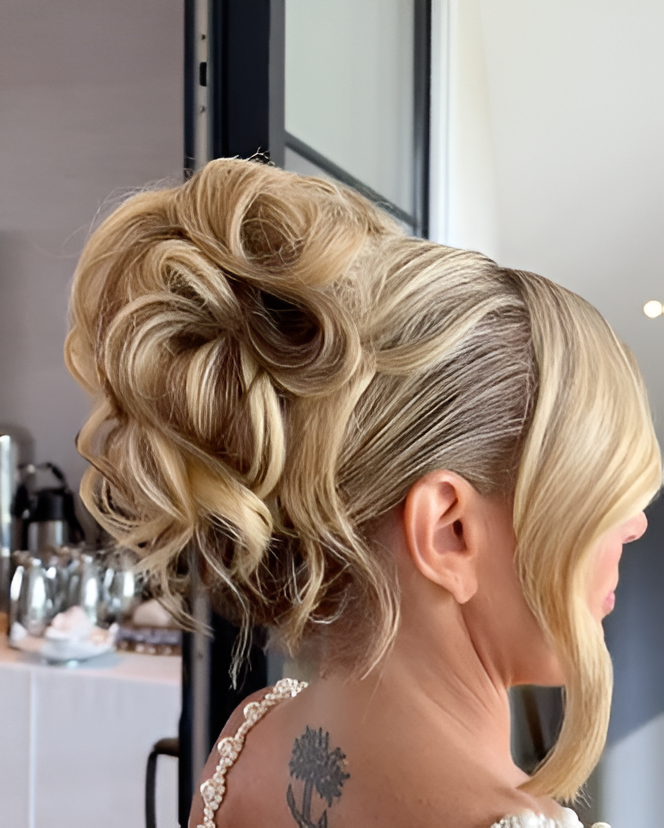 Updo hairstyle at MAK Salon, Eastchester NY