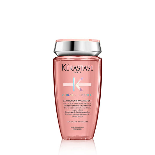 Kerastase Chroma Absolu Bain Riche Chroma Respect Shampoo for salon-quality hair care